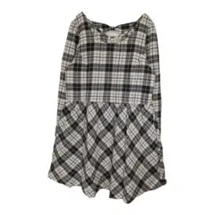 ナイスクラップ チュニック ワンピ 長袖 チェック フリー