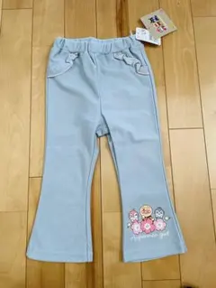 【未使用】アンパンマン ベビー服 ボトムス パンツ 長ズボン フレア 水色系
