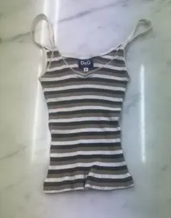 D&G ドルチェ＆ガッバーナ ボーダー柄 キャミソール　タンクトップ　Sのサムネイル