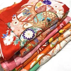 606u6□七五三 3歳 7歳 着物10点まとめ売り⑥□着付け練習 リメイク 