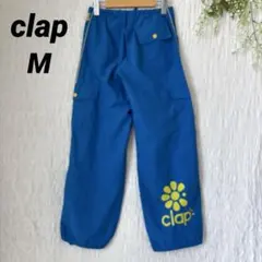 clap クラップ カーゴ フィットネス ロングパンツ ロゴ ヨガ ジム ダンスのサムネイル