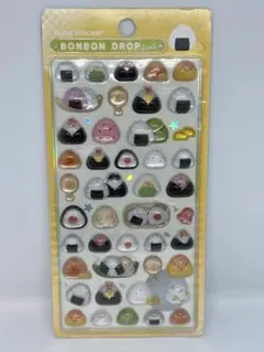 【新品未開封】ボンボンドロップシール おにぎり 和柄