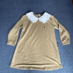 EAST ベージュ 長袖ワンピース