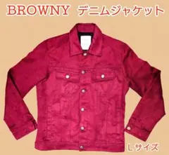 カラーデニム★デニムジャケット★春秋物ジャケット★スウェード調★Ｌ★ユニセックス