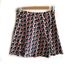 ZARA WOMAN 幾何学模様 フレアスカート
