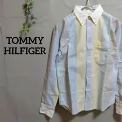 トミーヒルフィガー ストライプ ボタンダウンシャツ マルチカラー S