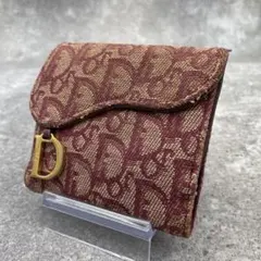 【微美品】Christian Dior ディオール サドルトロッター 折り財布