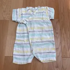 ミキハウス　ベビー甚平　カバーオール　半袖　美品