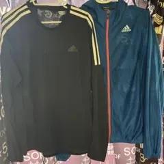 アディダス　パーカー、ロンt