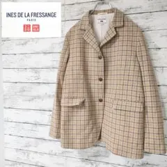 ★ユニクロ★INES DE LA FRESSANGE チェック柄ジャケットのサムネイル