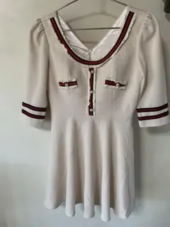 Tika ホワイト ミニワンピース Lサイズ