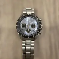 SEIKO SBTR027 クロノグラフ ブルー文字盤 美品 箱・余りコマ付