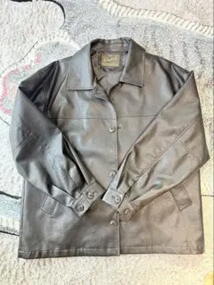 BEAMS HEART フェイクレザー ジャケット ブラック Mサイズのサムネイル