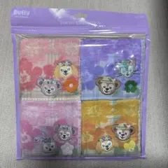 ダッフィーフレンズ ミニタオルセット 4枚　スプリングインブルーム