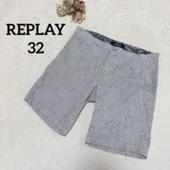 【リプレイ】メンズ ショートパンツ 総柄 柄物 夏 カジュアル 海 リゾートのサムネイル