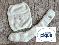 【未使用】ジェラートピケ　もこもこ　ロングソックス　腹巻