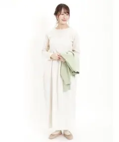 サマンサモスモス♡インナー付き花柄ジャガードキャミワンピース