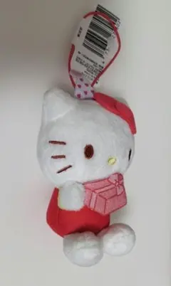 サンリオ　ハローキティ ぬいぐるみ　アニバーサリー　おすわり　マスコット