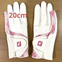 FootJoy ゴルフグローブ 両手用 20W ホワイト ピンクのサムネイル