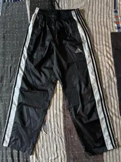 90s adidas 万国旗タグ ナイロンパンツ XL 黒 3ライン ワイド - メルカリ