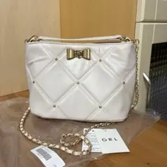 GRL アイボリーキルティング ショルダーバッグ（2WAY）