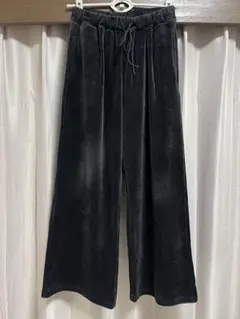 HONEYSUCKLE ROSE ベロアコールワイドパンツ　ブラック Mサイズ