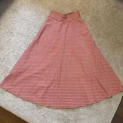 赤チェック スカート