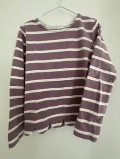 【あ〜さん様専用】devirock パープルストライプ 長袖カットソー