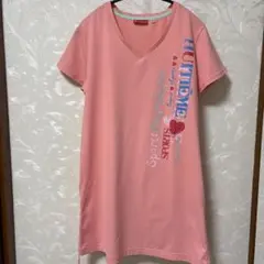 デサント　ピンク Vネック ヨガウェア Lサイズ