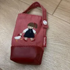 familiar ファミリア クマ刺繍 ジェルケース　赤　XF familiar ファミリア クマ刺繍 ジェルケース 赤 XF - メルカリ