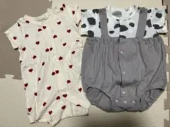 2枚セット　半袖　カバーオール　ロンパース　70サイズ