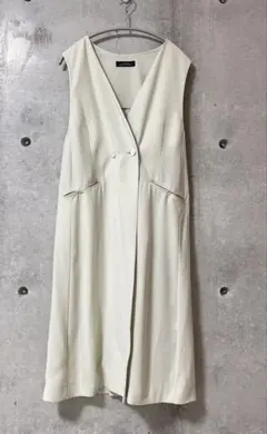 GREEN LABEL RELAXING アイボリーロングベスト