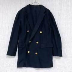 MACPHEE ダブル ブレザー 紺ブレ 金 コットン　36のサムネイル
