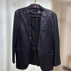 D'URBAN ブラックレザージャケット LLサイズのサムネイル