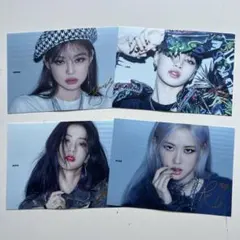 【貴重】BLACKPINK サイン入りカード 4枚セット