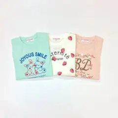 子供服 女の子 130cm 長袖 Tシャツ まとめ売り 新品 YFN63-3