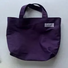 紫のキャンバストートバッグ