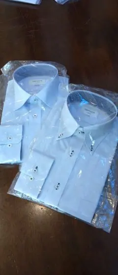 オリヒカ 水色 メンズ ワイシャツ長袖 2枚セット　新品未使用 未開封 Lサイズ