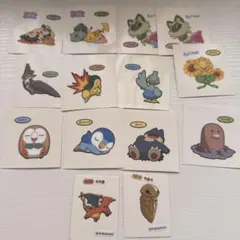 ポケモンパンシールセット14枚 韓国