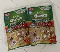 ライオンペットキッス 歯みがきおやつ 無添加ササミチップスのサムネイル