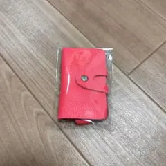 ピンク 本革 キーケース