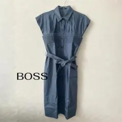 BOSS HUGO BOSS ブルー 半袖　ノースリーブワンピースのサムネイル