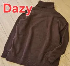 Dazy オーバーサイズ タートルネック ニット セーター ハイネック L