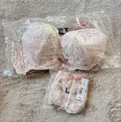 新品未使用 aimerfeel ブラジャー＆ショーツ セット F75 ピンク Lのサムネイル