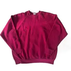FRUIT OF THE LOOM 無地スウェット　90s ラグランスリーブ