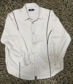 AZUL ホワイト 長袖シャツ メンズ　フリーサイズ