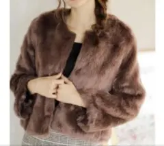 INGNI ファーコート ブラウン