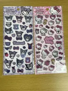 正規品　キャンディグリッターステッカー　ハローキティ　クロミ　サンリオ
