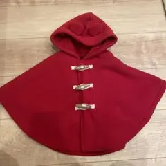 値下げ　ミキハウス　ポンチョ　くま耳　70-90サイズ