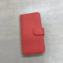 オレンジ 手帳型ケース カードポケット付き